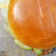 top down photo of fried chicken sandwich